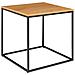 Tavolino D'appoggio Vita Effetto Rovere Con Struttura In Acciaio Nero, 45×45×45 Cm - Foto miniatura 2