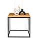 Tavolino D'appoggio Vita Effetto Rovere Con Struttura In Acciaio Nero, 45×45×45 Cm - Foto miniatura 3