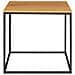 Tavolino D'appoggio Vita Effetto Rovere Con Struttura In Acciaio Nero, 45×45×45 Cm - Foto miniatura 4