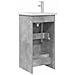 Mobile da bagno con lavabo Grigio Cemento 42 x 40 x 84,5 cm - Foto miniatura 4