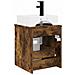 Mobile Lavabo da Parete Rovere Fumo 39 x 41 x 62,5 cm - Foto miniatura 3