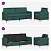 Set di Divani con Storage 2 pcs Verde Scuro Poliestere - Foto miniatura 3