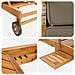 Lettino da sole 100% Poliestere Teak Solido - Foto miniatura 7