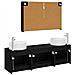 Set di mobili per il bagno 4 pcs Rovere Nero - Foto miniatura 8