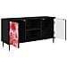 Mobile TV AACHEN 102 x 33 x 51 cm Rovere Nero - Foto miniatura 3