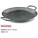 Padella per paella in acciaio al carbonio 60131, antiaderente, adatta a fornelli a gas. - Foto miniatura 2
