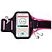 Armband Fascia da Braccio per Smartphone 5" Taglia XL Colore Nero / Rosa - Foto miniatura 2
