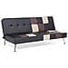 Divano Letto In Pelle Sintetica Beige E Marrone Olsker - Foto miniatura 3