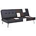 Divano Letto In Pelle Sintetica Beige E Marrone Olsker - Foto miniatura 19