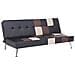 Divano Letto In Pelle Sintetica Beige E Marrone Olsker - Foto miniatura 11