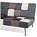 Divano Letto In Pelle Sintetica Beige E Marrone Olsker - Foto miniatura 14