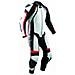 Tuta Pelle Pista Moto Protezioni Ce Omologate Inserti Titanio Intera Rosso 48 - Foto miniatura 1