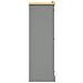 Armadio in Legno di Pino Messicano Corona 3 Ante Grigio - Foto miniatura 10