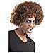 Parrucca Riccia Marrone Voluminosa Per Adulti - Foto miniatura 1