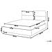 Letto In Velluto Grigio Con Contenitore 180x200 Cm Batilly - Foto miniatura 4