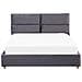 Letto In Velluto Grigio Con Contenitore 180x200 Cm Batilly - Foto miniatura 5
