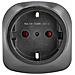 1250-0035 adattatore per presa di corrente Tipo L (IT) Tipo C (Europlug) Nero - Foto miniatura 2