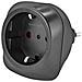1250-0035 adattatore per presa di corrente Tipo L (IT) Tipo C (Europlug) Nero - Foto miniatura 5