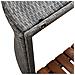 Bordo Spa Quadrato Grigio 268 x 268 x 55 cm in Polyrattan - Foto miniatura 3