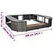 Bordo Spa Quadrato Grigio 268 x 268 x 55 cm in Polyrattan - Foto miniatura 5