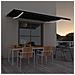 Tenda da Sole Retrattile Manuale con LED 500x300 cm Antracite - Foto miniatura 7