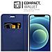 Custodia Compatibile Con Apple Iphone 12 Mini (5,4"" Zoll) In Classy Blu Scuro - Coperchio Protettiva Con Chiusura Magnetica, Funzione Stand E Tasca Per Le Carte - Foto miniatura 5