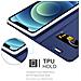 Custodia Compatibile Con Apple Iphone 12 Mini (5,4"" Zoll) In Classy Blu Scuro - Coperchio Protettiva Con Chiusura Magnetica, Funzione Stand E Tasca Per Le Carte - Foto miniatura 6
