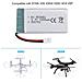 1 Pezzo Batteria Lipo Ricaricabile (3.7v, 1200mah Lipo) Per Rc Droni Quadricotteri Syma X5sc X5sw - Foto miniatura 2
