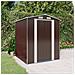 Capanno Da Giardino Marrone Scuro 192x191x223cm Acciaio Zincato - Foto miniatura 1