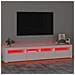 Mobile Porta TV con Luci LED Bianco 210x35x40 cm - Foto miniatura 6