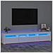 Mobile Porta TV con Luci LED Bianco 210x35x40 cm - Foto miniatura 1