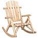 Sedia a Dondolo Giardino 69x96x101cm Legno Massello Abete Rosso - Foto miniatura 1