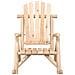 Sedia a Dondolo Giardino 69x96x101cm Legno Massello Abete Rosso - Foto miniatura 2