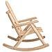 Sedia a Dondolo Giardino 69x96x101cm Legno Massello Abete Rosso - Foto miniatura 4