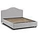 Letto Matrimoniale Mirta, Letto Contenitore Con Rivestimento In Tessuto, 100% Made In Italy, Apertura Frontale, Con Materasso Cm 160x200 Incluso, Bianco - Foto miniatura 4