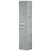 Colonna Bagno Alexandria, Mobile A Colonna Per Bagno A 2 Ante, Armadio Pensile Sospeso Con 2 Ripiani, 30x25h150 Cm, Grigio Cemento - Foto miniatura 2