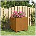 Fioriera Con Gambe Ruggine 42x40x43 Cm Acciaio Corten - Foto miniatura 7