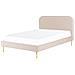 Letto Velluto Flayat 180 X 200 Cm Beige Chiaro - Foto miniatura 4
