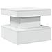 Tavolino Da Salotto Con Luci Led Bianco 50x50x40 Cm - Foto miniatura 3