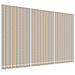 VidaXL Tessuto Ricambio Per Mantovana Tenda Da Sole A Righe Blu E Bianche, 430x20 Cm, Adatto Per Tenda Larghezza 4,5 M, Impermeabile E UV Resistant