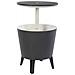 Tavolino Portaghiaccio Cool Bar In Resina 49,5x84,5x49,5h - 30 Lt Grigio - Foto miniatura 1