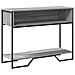 Tavolo Consolle Grigio Sonoma 100x35x74,5 Cm In Truciolato - Foto miniatura 2