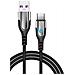 Cavo Da Tipo C A Usb Da 2 Pezzi 3,1 A Ricarica Rapida /sincronizzazione Dati 1 M Black - Foto miniatura 3