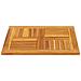 Piano per Tavolo 60x60x2 cm Quadrato Legno Massello di Acacia - Foto miniatura 3
