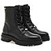 Black Casual Closed Booties Stivaletti Pelle Scarpe Donna Nero Eu 36, 5-25253-29 001 - Foto miniatura 2