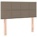 Letto a Molle con Materasso e LED Tortora 120x200cm in Tessuto - Foto miniatura 6