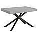 Tavolo allungabile 90x120/380 cm Plaker cemento gambe antracite - Foto miniatura 1