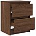 Mobile TV Rovere Marrone 40x35x54 cm in Legno Multistrato - Foto miniatura 8
