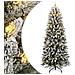 Albero di Natale Artificiale con 300 LED e Neve Floccata 210 cm - Foto miniatura 1