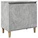 Mobile Lavabo Grigio Cemento 58x33x60 Cm In Legno Multistrato - Foto miniatura 2